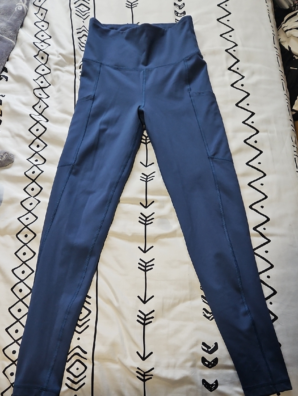 American Eagle Outfitters Navy Blue High-Waist Leggings